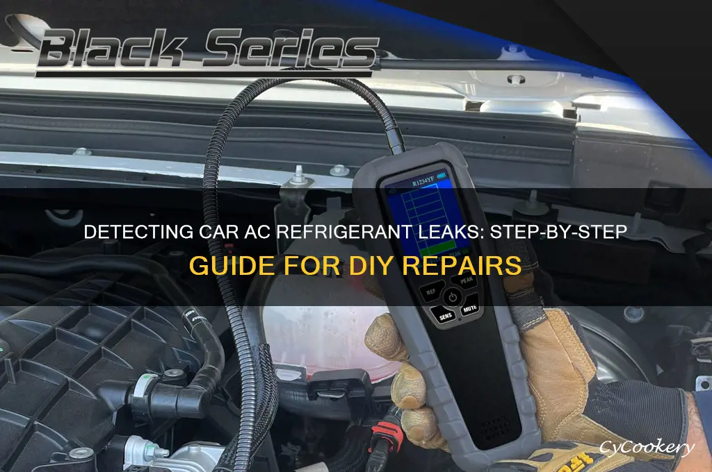 how to find refrigerant leak in car