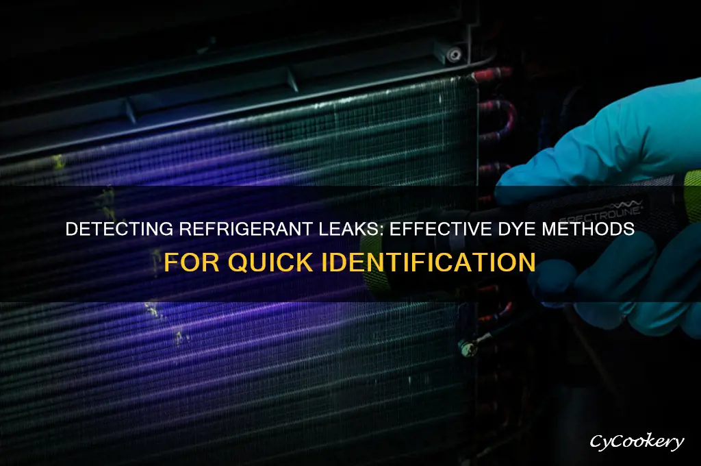 how to find refrigerant leak with dye