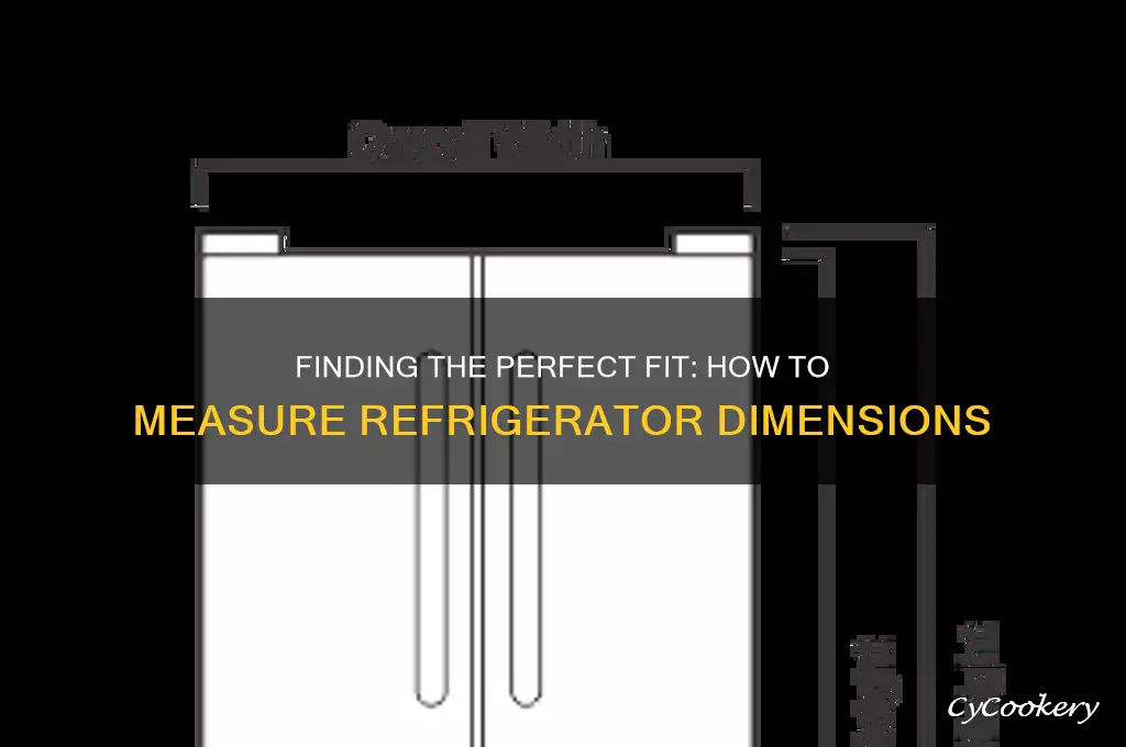 how to find the dimensions of a refrigerator