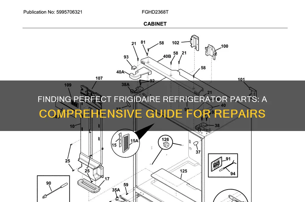 how to find the right frigidaire refrigerator parts