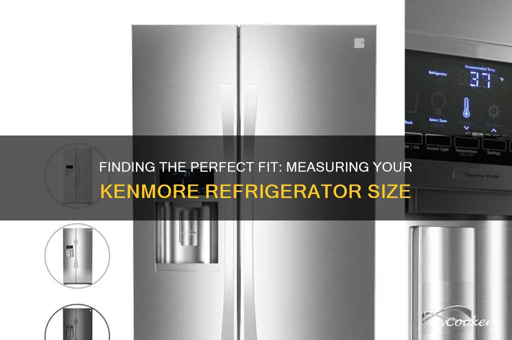 how to find the size of a kenmore refrigerator