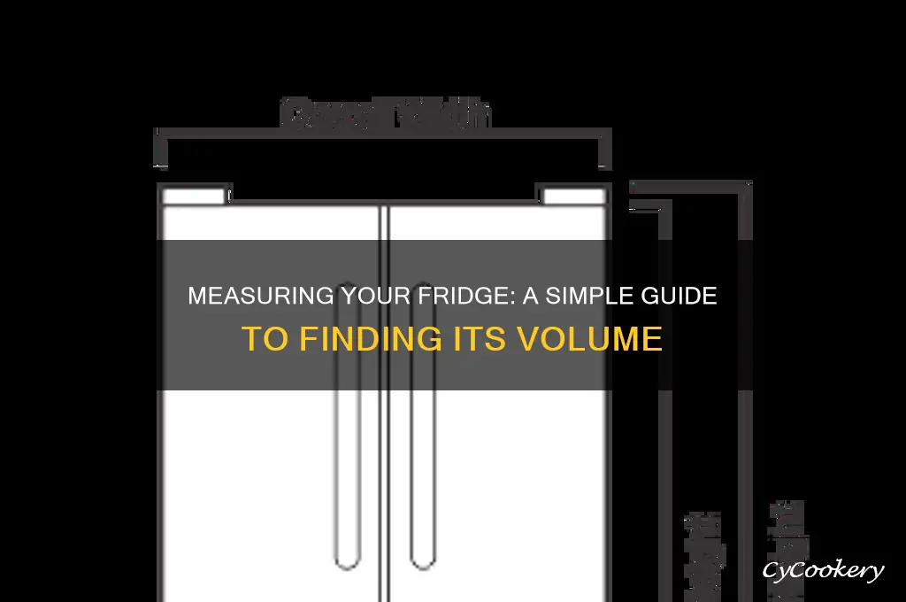 how to find the volume of a refrigerator