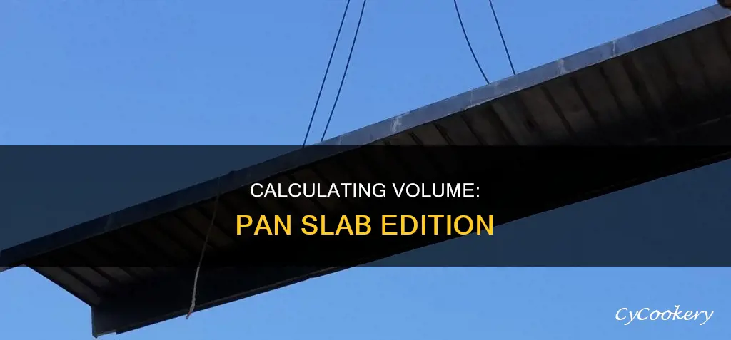 how to find volume in a pan slab