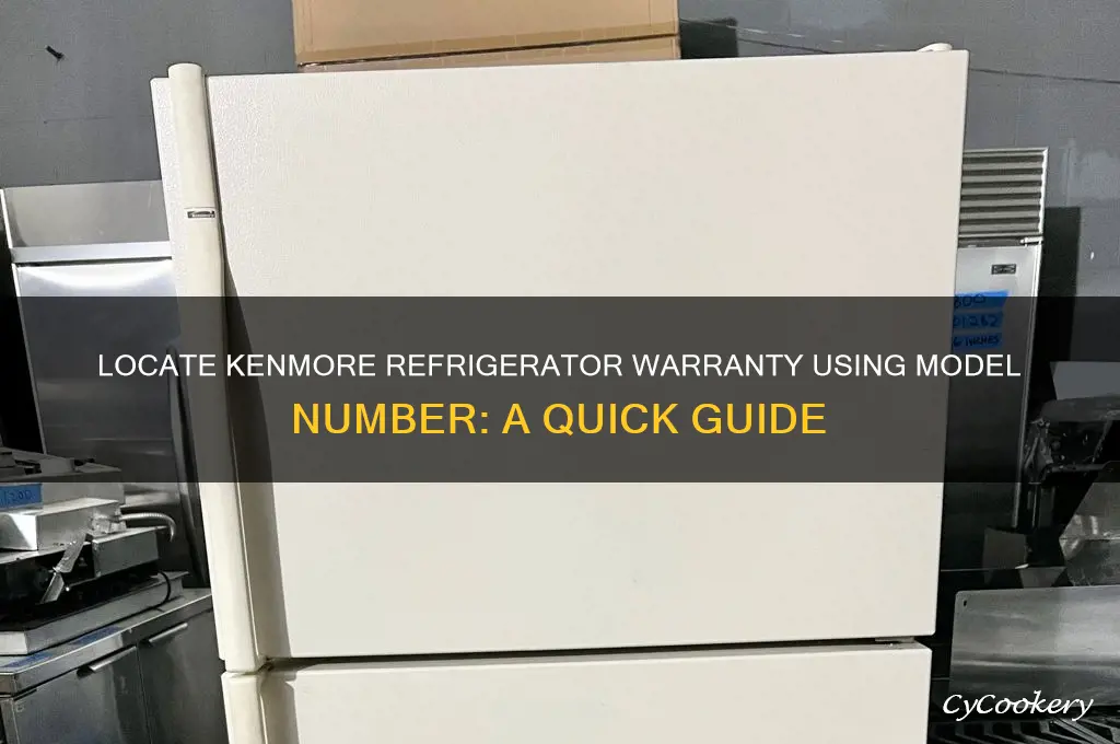 how to find warranty on kenmore refrigerator model number