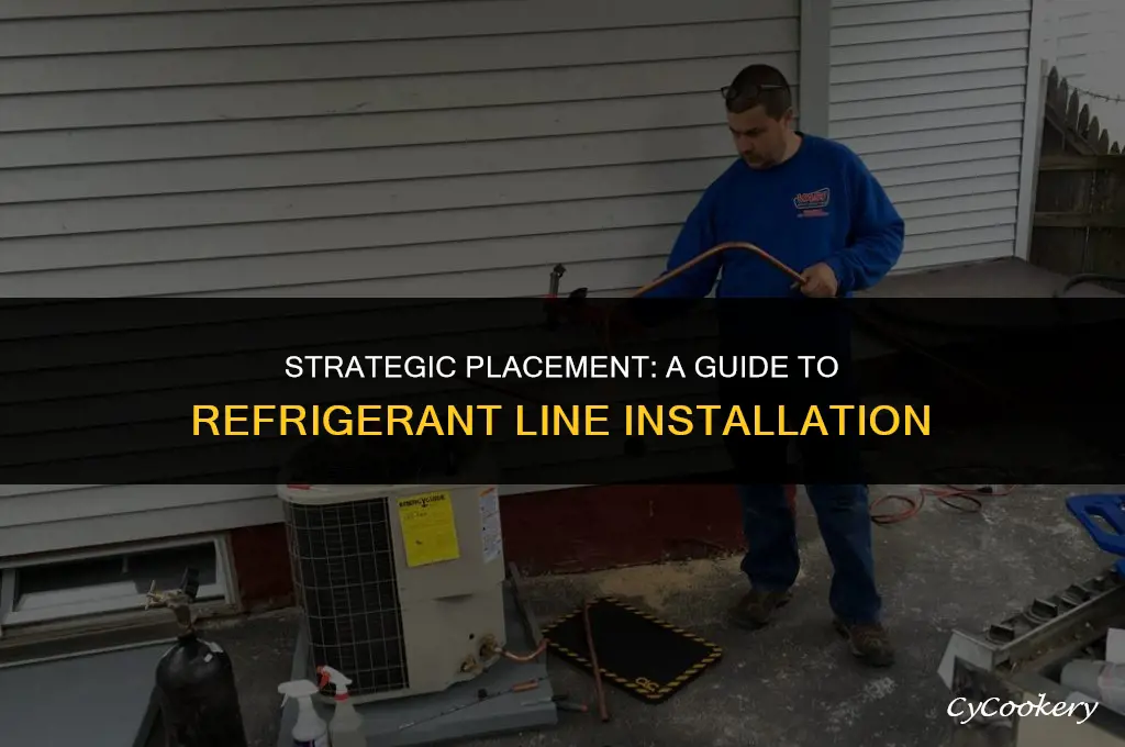 how to find where to put refrigerant lines