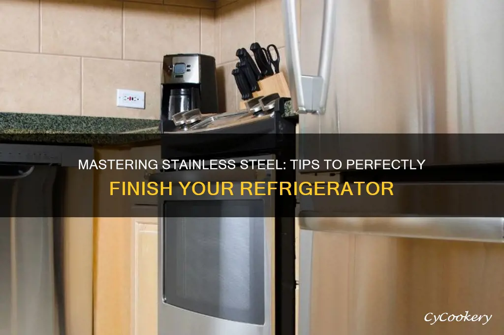 how to finish a refrigerator stainless steal
