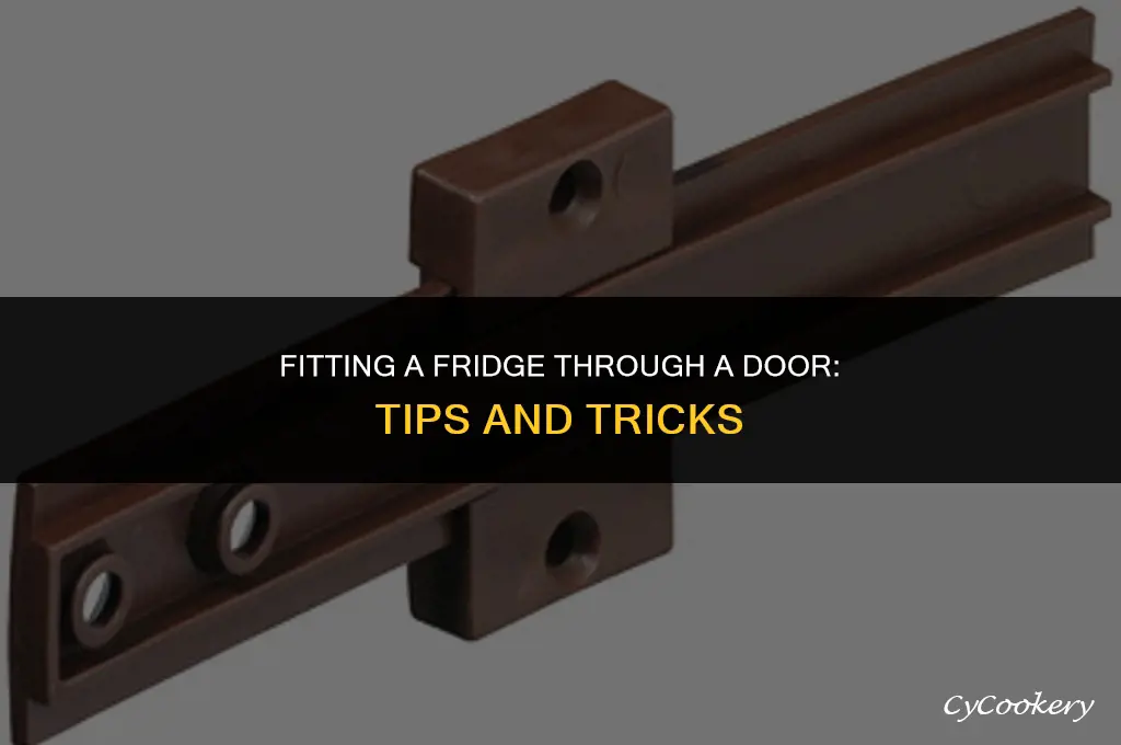 how to fit a refrigerator through a door