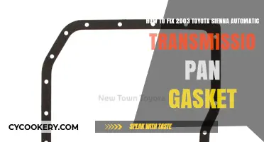 Repairing a 2003 Toyota Sienna: Transmission Pan Gasket Guide
