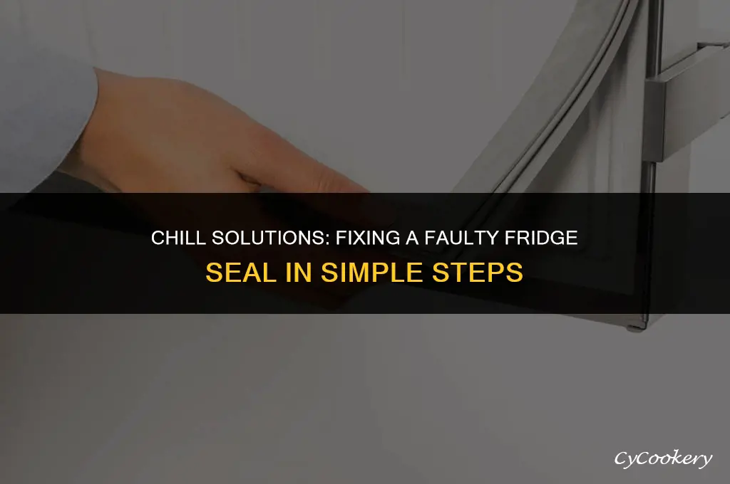 how to fix a bad seal on a refrigerator