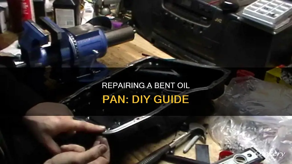 how to fix a bent oil pan