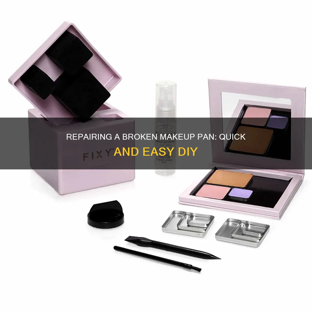 how to fix a broken makeup pan