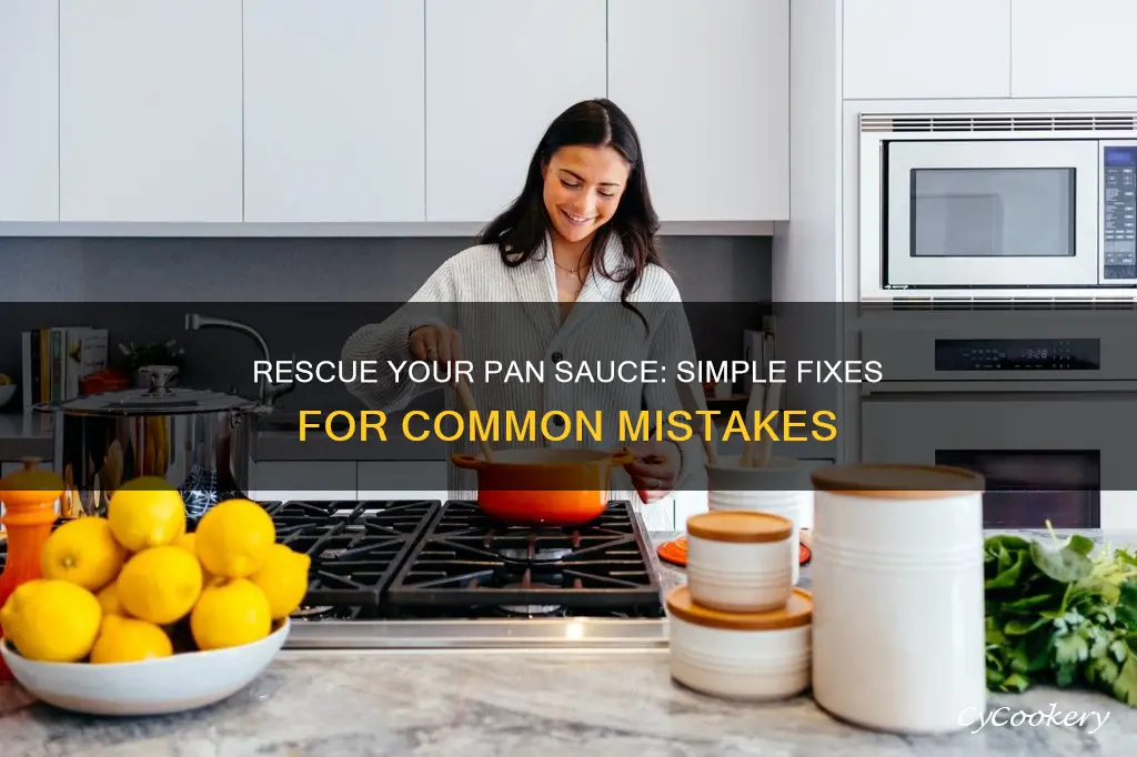 how to fix a broken pan sauce