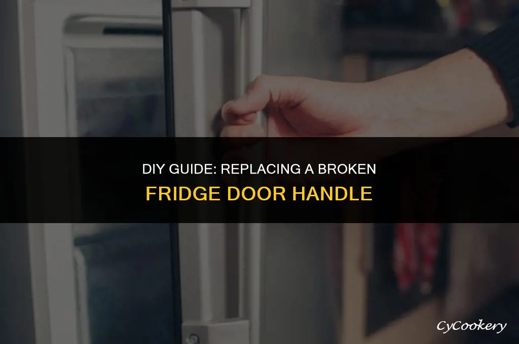 how to fix a broken refrigerator door handle
