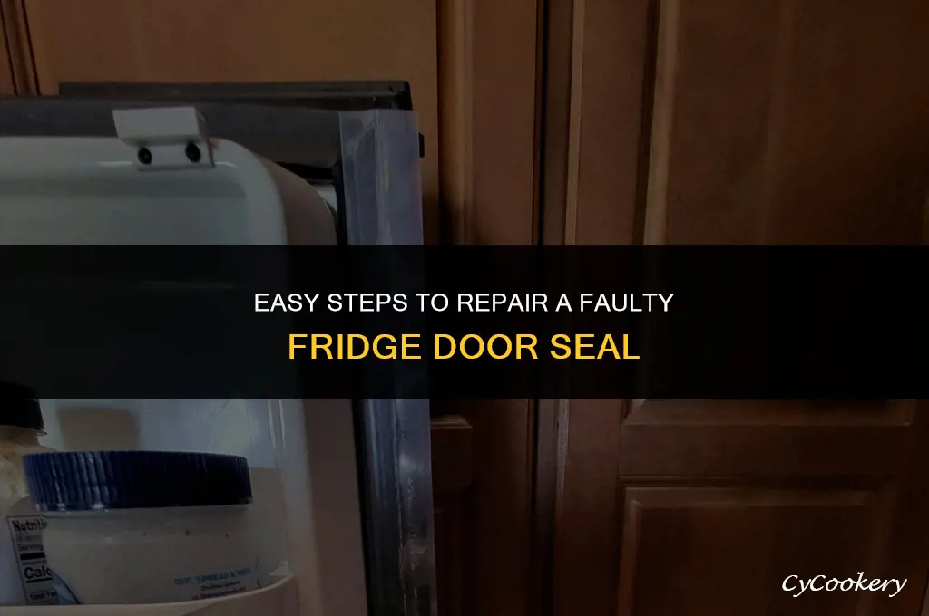 how to fix a broken refrigerator door seal