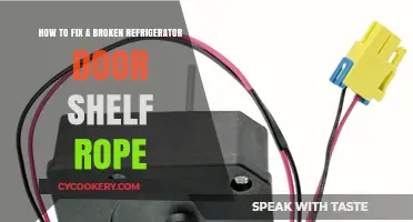 DIY Guide: Replacing a Broken Refrigerator Door Shelf Rope