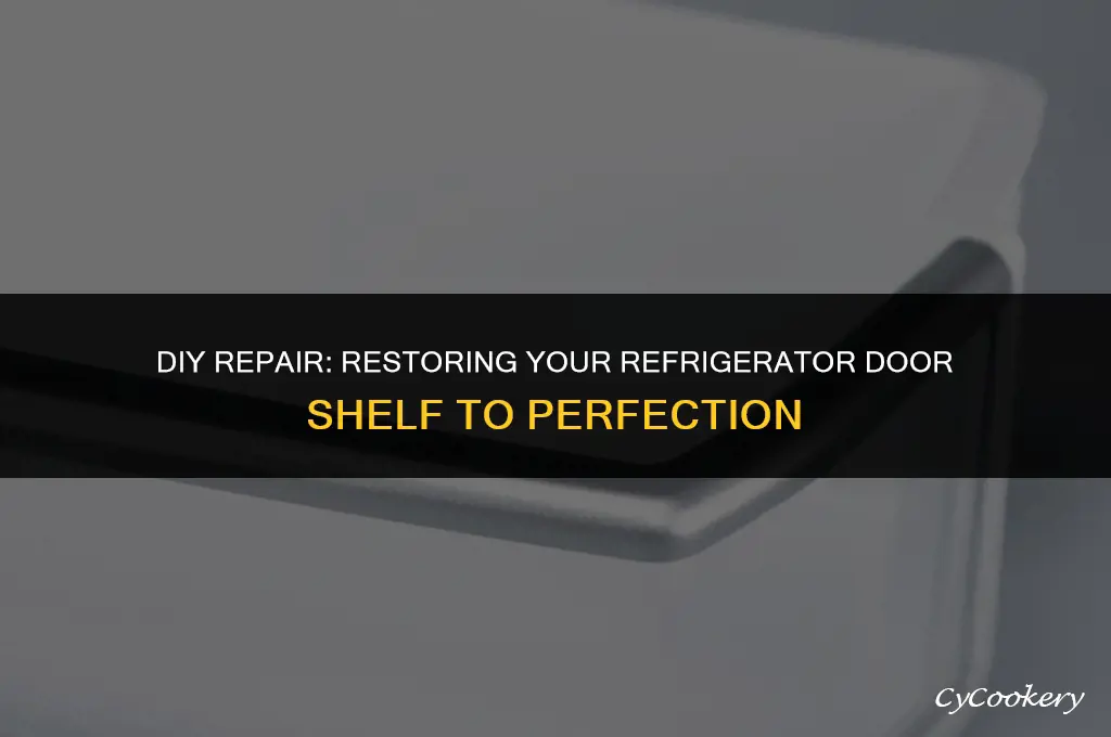 how to fix a broken refrigerator door shelf