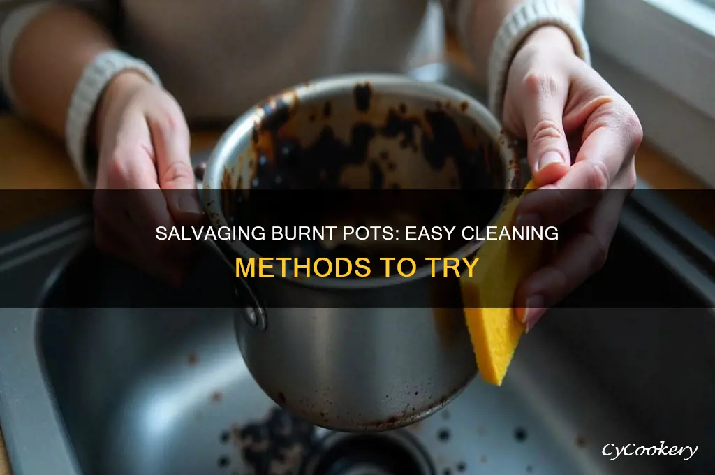 how to fix a burnt cooking pot