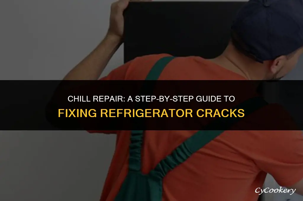 how to fix a crack inside a refrigerator