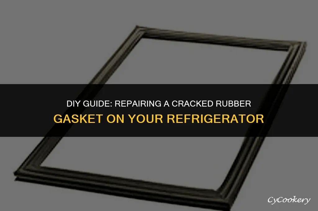 how to fix a cracked rubber gasket around refrigerator