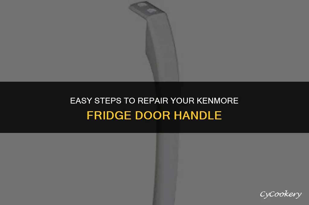 how to fix a kenmore refrigerator door handle