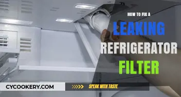 Quick Fixes for a Leaking Refrigerator Filter: DIY Repair Guide