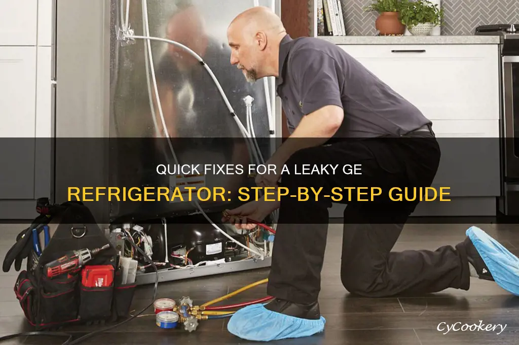 how to fix a leaky ge refrigerator