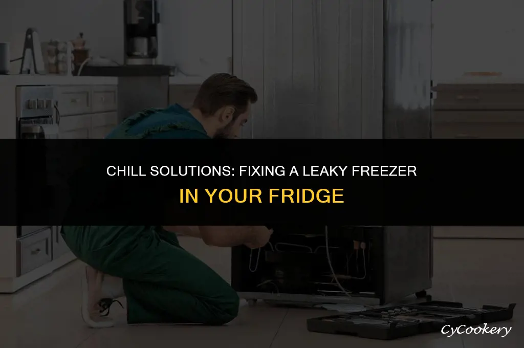 how to fix a leaky refrigerator in the freezer