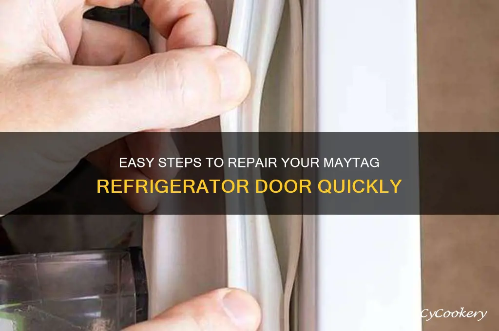 how to fix a maytag refrigerator door