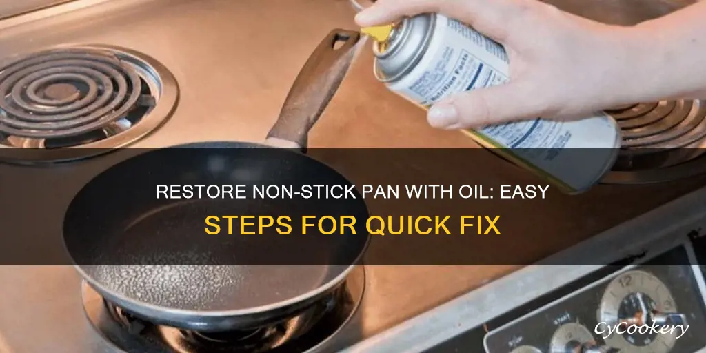 how to fix a non stick pan with oil