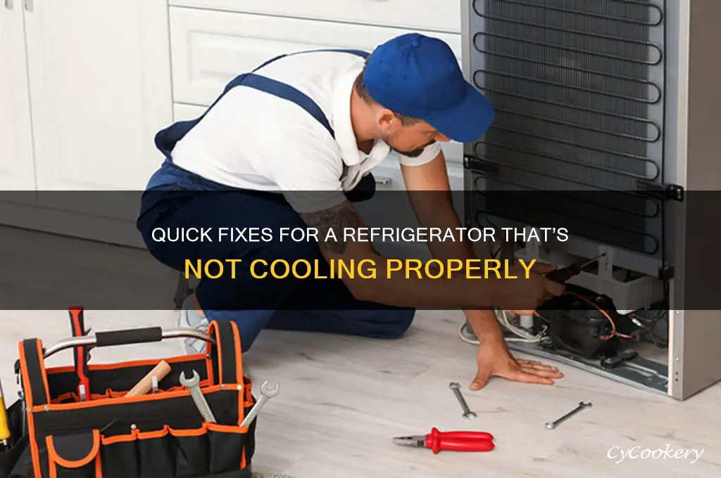how to fix a not cooling refrigerator