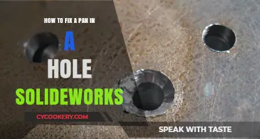 Repairing a Panned Solid: SolidWorks Hole Fix