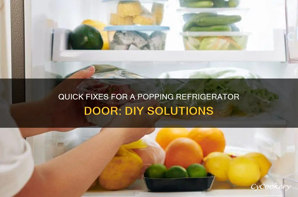 how to fix a popping refrigerator door
