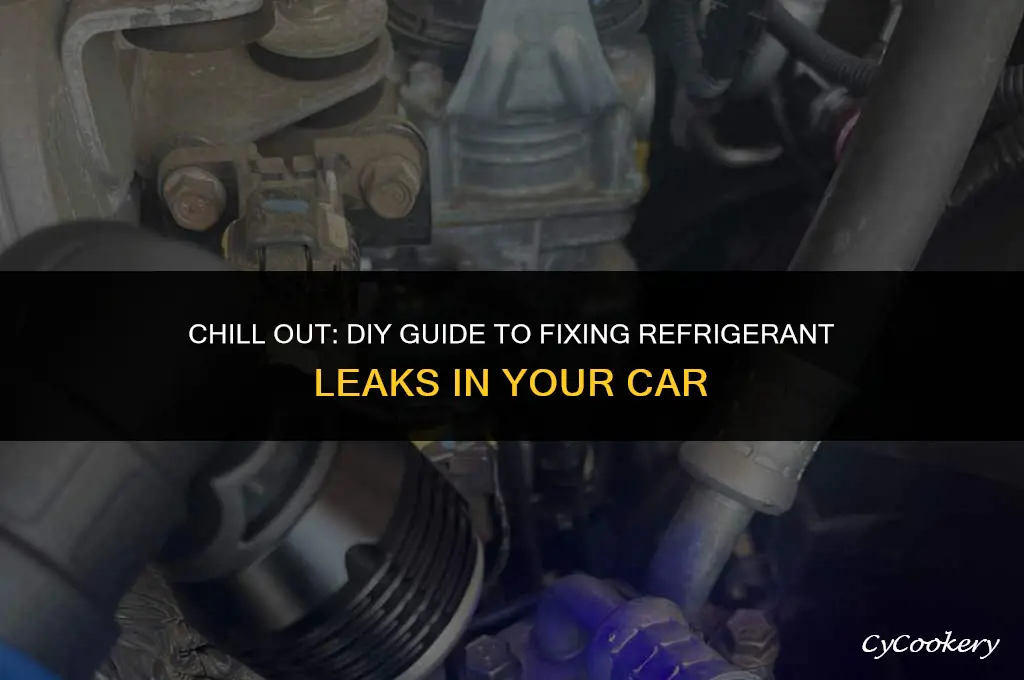 how to fix a refrigerant leak in a car