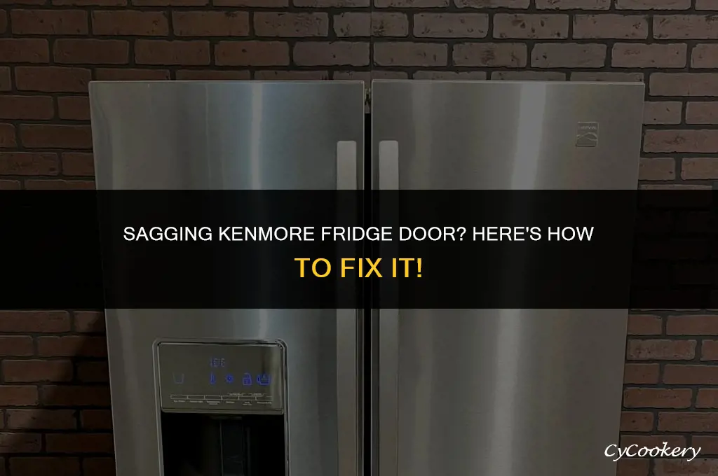 how to fix a sagging kenmore refrigerator door