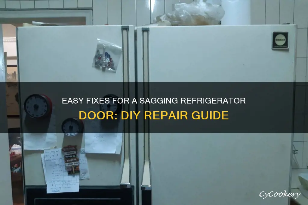how to fix a sagging refrigerator door