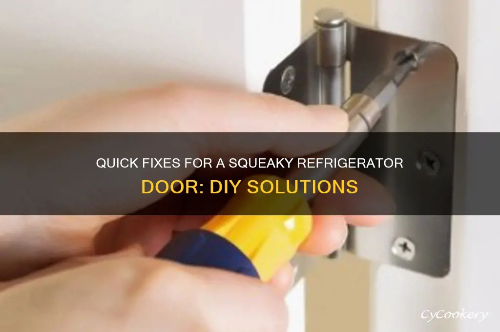how to fix a squeky refrigerator door