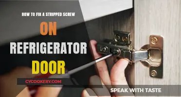 Easy DIY: Repairing a Stripped Screw on Your Fridge Door