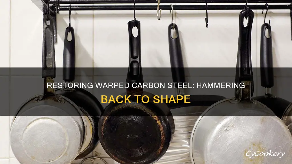 how to fix a warped carbon steel pan