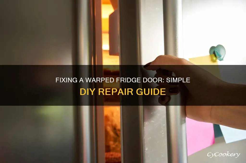 how to fix a warped refrigerator door