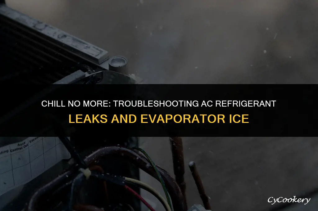 how to fix ac refrigerant leak ice on evaporator