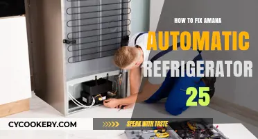 Troubleshooting and Repairing Your 25-Cubic-Foot Amana Automatic Refrigerator
