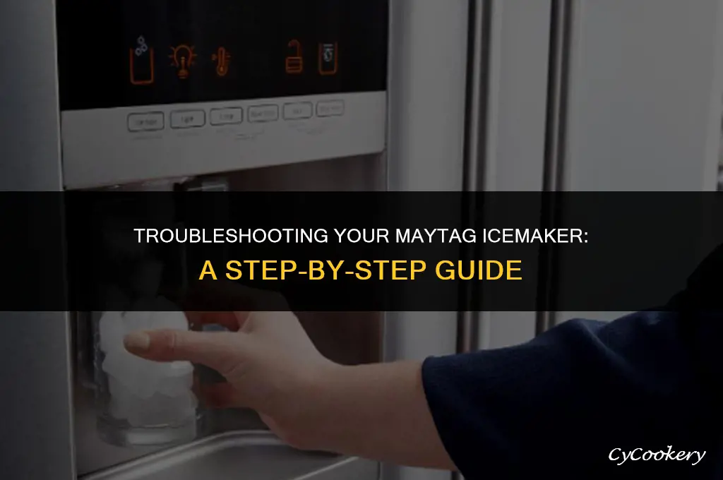 how to fix an icemaker in a maytag refrigerator