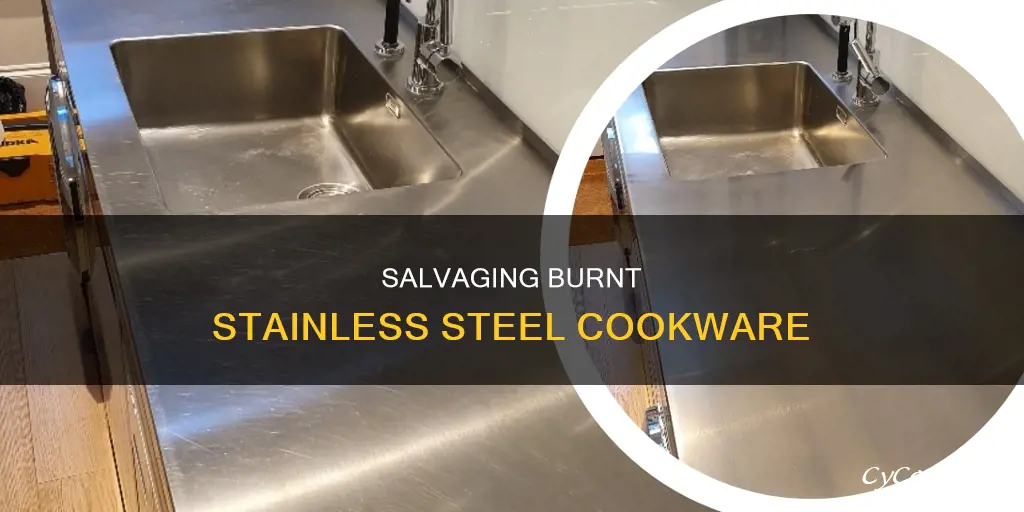 how to fix burnt stainless steel pan