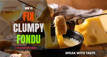 Fixing Clumpy Fondue: Tips to Get it Smooth Again