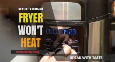 Troubleshooting Cook's Air Fryer That Won't Heat Up