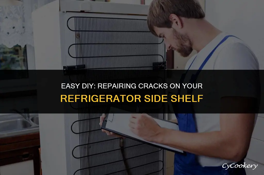 how to fix crack on refrigerator side shelf