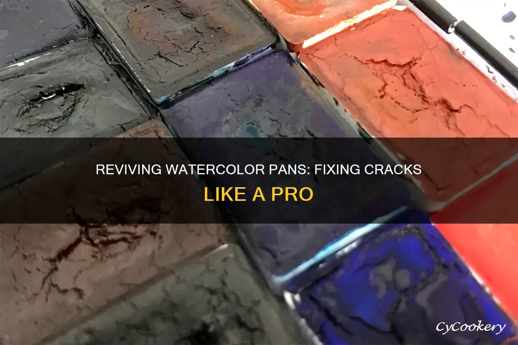 how to fix cracking watercolors in pans