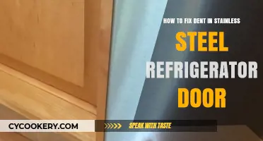 Easy DIY: Repairing Dents in Stainless Steel Fridge Doors