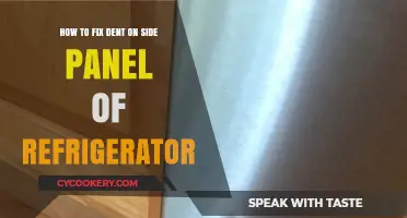 Easy DIY: Repairing Dents on Your Refrigerator's Side Panel