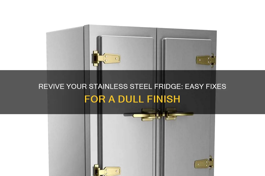 how to fix dull stainless steel refrigerator